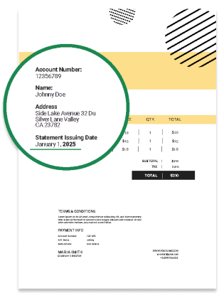 Akzeptierter Adressnachweis