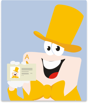 Akzeptiertes Bild mit Ausweis