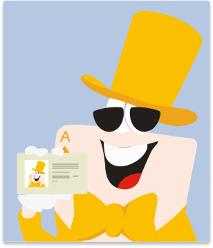 Nicht akzeptiert – Gesicht nicht sichtbar <br>Foto mit Ausweis